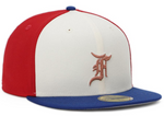 Load image into Gallery viewer, Montreal Expos MLB Cooperstown Fear of God : The Classic Collection 2023 Blue Ivory Red 59FIFTY Fitted Cap

