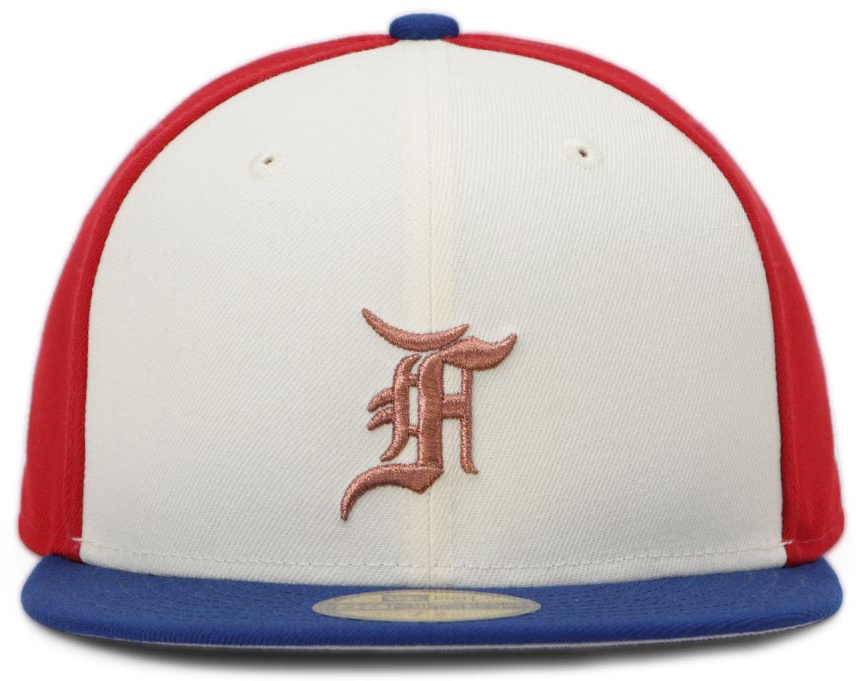 Montreal Expos MLB Cooperstown Fear of God : The Classic Collection 2023 Blue Ivory Red 59FIFTY Fitted Cap