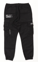 Load image into Gallery viewer, AAPE WOVEN CARGO BLACK PANTS AAPPTM6902XXJ
