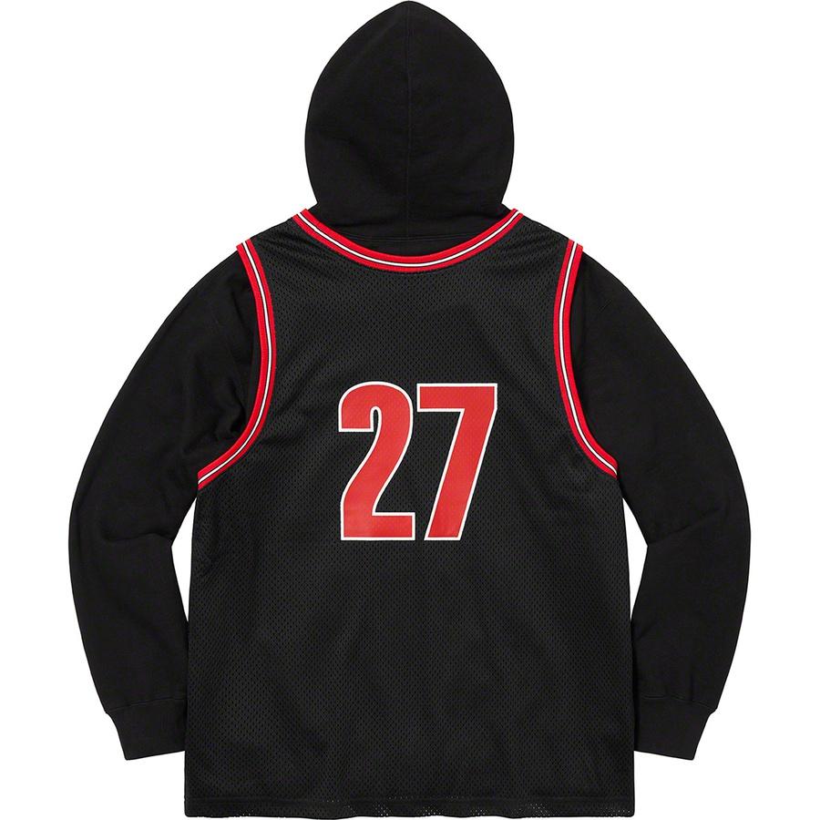Supreme Basketball Jersey Hooded Sweatshirt Black - Pure Soles PH