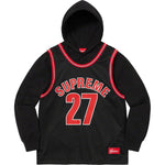Load image into Gallery viewer, Supreme Basketball Jersey Hooded Sweatshirt Black - Pure Soles PH
