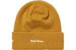 Load image into Gallery viewer, Supreme New Era Box Logo Beanie (FW21) Light Mustard
