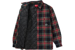 Load image into Gallery viewer, Supreme Quilted Plaid Flannel Shirt Black
