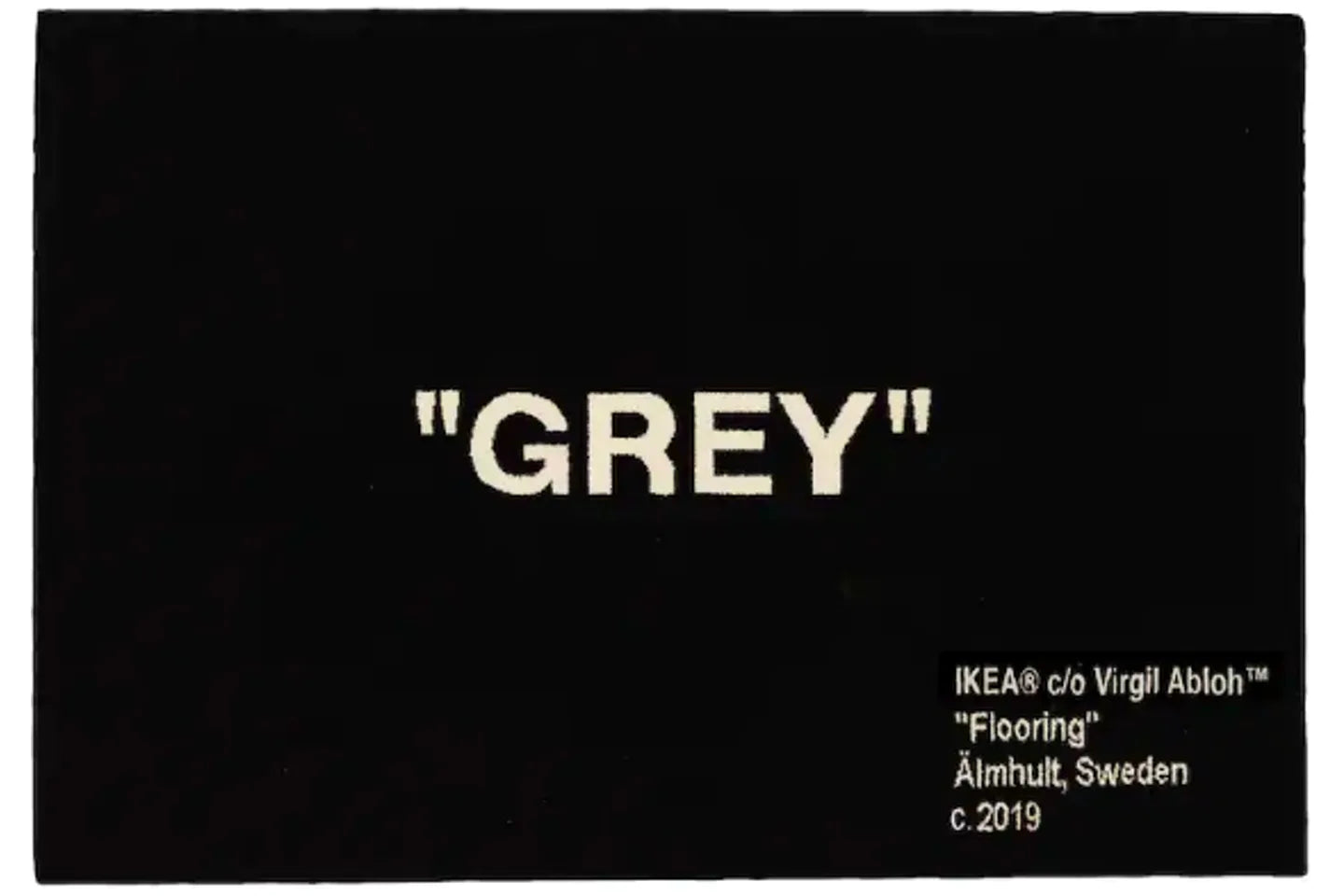 Virgil Abloh x IKEA "GREY" Rug 195x133 CM