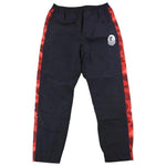Load image into Gallery viewer, Bape Red Camo Strip Black Track Pants
