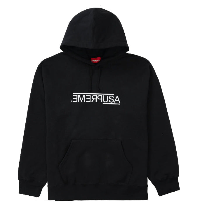 Supreme USA Hooded Sweatshirt Black – Pure Soles PH
