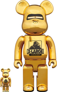 Bearbrick x Xlarge x Hajime Sorayama 100% & 400% Set Gold