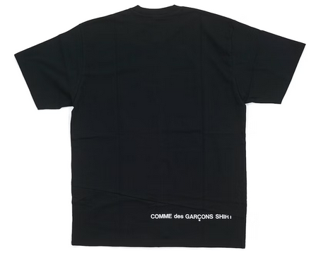 Supreme Comme des Garcons SHIRT Split Box Logo Tee Black Pure